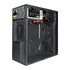 Компьютерный корпус Miditower ExeGate AA-440-UNS450 (ATX, БП UNS450 с вент. 12см, 2*USB, аудио, черный)