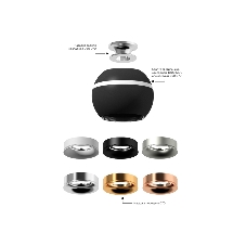 Корпус светильника C1102 SBK черный песок D100*H80mm MR16 GU5.3 LED 3W 4200K