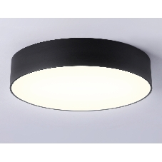 Потолочный светодиодный светильник Ambrella light FV5525 BK черный LED 35W 3000K D300*58 (Без ПДУ)