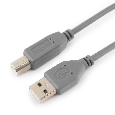 Кабель USB2.0 Pro Cablexpert CCP-USB2-AMBM-6G, AM/BM, 1.8м, экран, серый