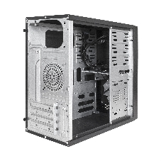Компьютерный корпус Minitower ExeGate mEVO-7807 (mATX, без БП, 1хUSB+1хUSB 3.0, черный 1x12см с RGb подсветкой)