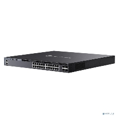 Коммутатор управляемый стекируемый 3го уровня TP-Link SG6428XHP Omada с 24 гигабитными портами PoE+ и 4 портами SFP+