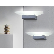 Настенный светодиодный светильник с акрилом Ambrella light FW199 SGR серый песок LED 4200K 5W 200*75*90