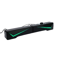Акустическая система-трансформер 2.0 Gembird SPK-615, 10Вт, пластик, RGB подсветка, черный