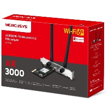 Сетевой адаптер Wi-Fi + Bluetooth Mercusys MA80XE AX3000 PCI Express (ант.внеш.несъем.) 2ант.