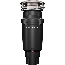 Измельчитель пищевых отходов Kuppersberg WSS 550 B, High-Tech, мощность 550 Вт, 3400-3800 об/мин, защита от перегрева, авто выключение, DC мотор, уровень шума 75 дБ, черный