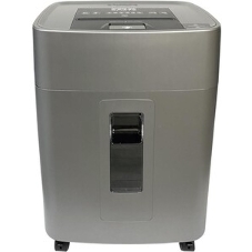 Шредер Office Kit SA375 серый/черный с автоподачей (секр.P-4) фрагменты 375лист. 42лтр. скрепки скобы пл.карты CD