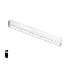 Управляемый светодиодный светильник для шинопровода Magnetic Ambrella light GL1311 WH белый IP20 15W 3000K-6400K 220V 24° 342*25*42 (Без ПДУ)