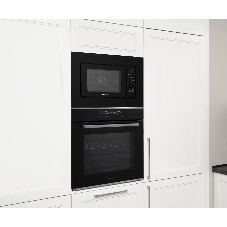 Встраиваемая микроволновая печь Weissgauff HMT-620 B Grill черный, 20 л, 700 Вт, переключатели - кнопки, поворотный механизм