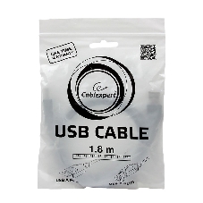 Кабель USB2.0 Pro Cablexpert CCP-USB2-AMBM-6G, AM/BM, 1.8м, экран, серый