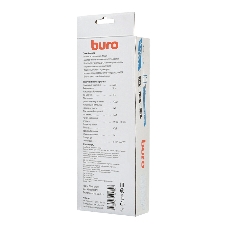 Сетевой фильтр Buro 500SH-5-SW-B 5 м, 5 розеток, черный, коробка