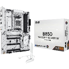 Материнская плата ASUS B850 MAX GAMING WIFI W, AM5, AMD B850, 4xDDR5, 4xSATA, 3xM.2, 1xPCIe 5.0 x16, 1xPCIe 4.0 x4, 2xPCIe 3.0 x1, 1xDisplayPort, 1xHDMI, 1x2.5Gb LAN, Wi-Fi 6E, Bluetooth 5.3, 1xUSB-C 10Gbps, 3xUSB-A 10Gbps, 2xUSB-A 5Gbps, 2xUSB-A 2.0, 3x3.5 мм, 7.1, ATX