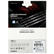 Оперативная память Kingston Fury Renegade, DDR4, 16GB (2x8GB), 3600MHz, CL16, DIMM, с радиаторами, серый/черный