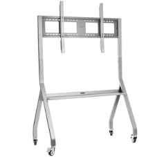 Мобильная стойка напольная Kromax OMEGA-12 silver, 1 шт/уп, Мобильная стойка напольная для TV 32