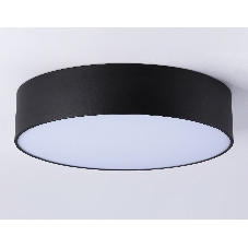 Потолочный светодиодный светильник Ambrella light FV5525 BK черный LED 35W 3000K D300*58 (Без ПДУ)