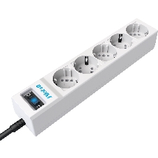 Сетевой фильтр ZIS PILOT Surge protector Pilot SG5 5 outlets (GP), 10A/2.2kVt, automatic circuit-breaker, 3 m