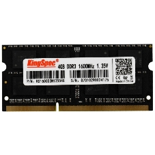 Оперативная память KingSpec, DDR3L, 4GB (1x4 GB), 1600 MHz, CL11, SO-DIMM