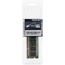 Оперативная память Patriot Signature, DDR3L, 4GB (1x4 GB), 1600 MHz, CL11, DIMM