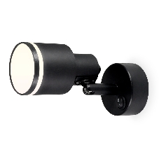 Накладной поворотный спот с выключателем Ambrella light TA1282 BK черный GU10 max 12W 100*55*132