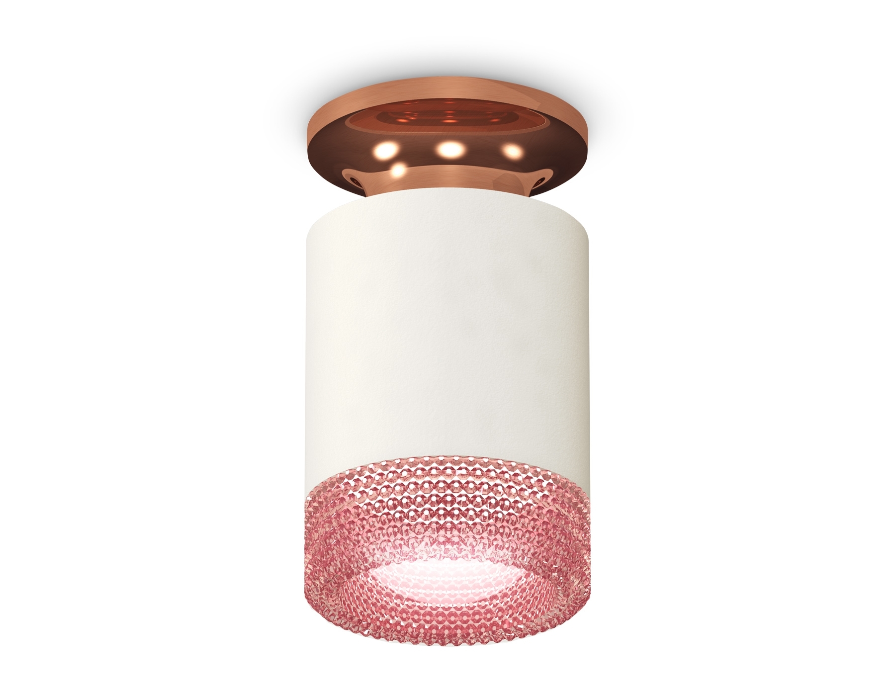 Светильник Ambrella Light XS6301202 SWH/PPG/PI белый песок/золото розовое полированное/розовы MR16 GU5.3 (N6906, C6301, N6152)