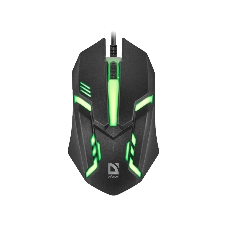 Мышь проводная Defender Hit MB-550 черный, 1600 dpi, USB, кнопки - 4