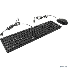 Комплект клавиатура+мышь Genius SlimStar C126 проводной, USB, 1000 DPI, чёрный