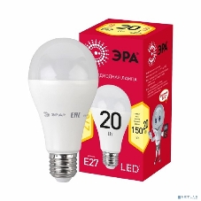 Лампа светодиодная ЭРА RED LINE LED A65-20W-827-E27 R E27 20Вт груша теплый белый свет