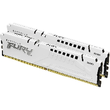 Оперативная память Kingston Fury Beast, DDR5, 64Gb (2x32GB), 5200MHz, CL40, DIMM, с радиаторами, белый