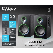 Акустическая 2.0 система Defender Solar 12 12 Вт, подсветка, BT, 230В