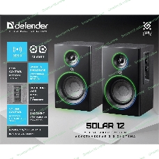 Акустическая 2.0 система Defender Solar 12 12 Вт, подсветка, BT, 230В