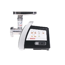 Мясорубка электрическая Bosch MFW68640 черный, 2200 Вт, 4.3 кг/мин, реверс, металлический лоток, насадки - 5