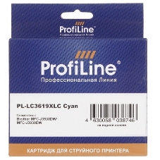 Картридж струйный ProfiLine PL-LC3619XLBK для принтеров Brother MFC-J2330DW/J2730DW/J3530DW/J3930DW с чернилами Black