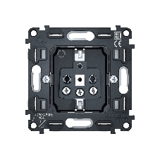 Механизм электрической розетки Ambrella Volt 16A-250V 2P+E с заземлением на винтовых зажимах QUANT VM141