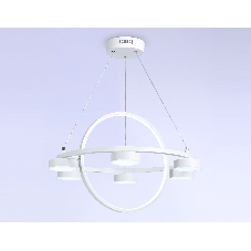 Светильник Ambrella light FL51772/2+6 WH белый 3000K/4200K/6400K 58W D600/380*1200 (ПДУ ИК)