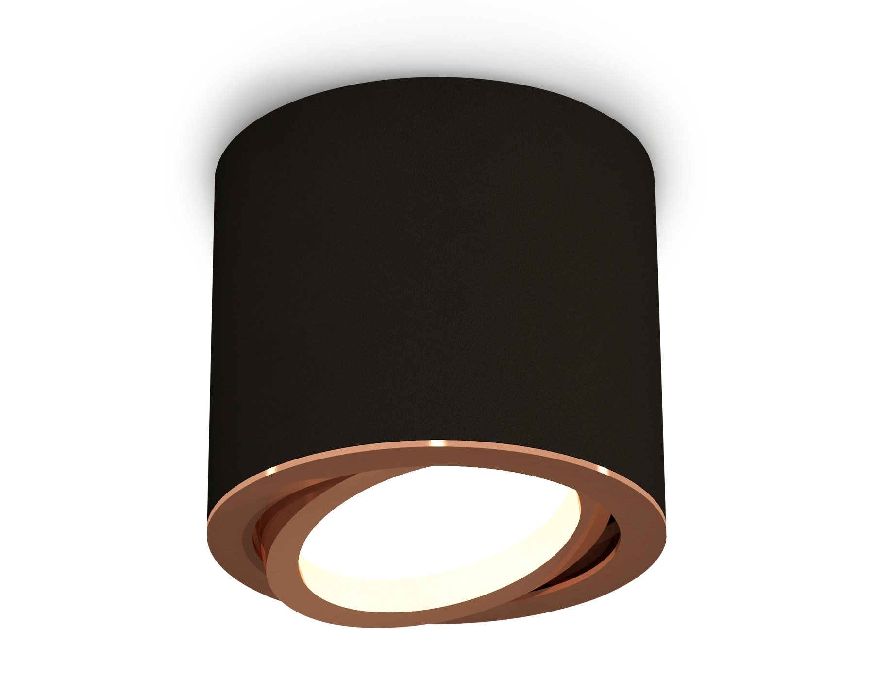 Светильник Ambrella Light XS7402004 SBK/PPG черный песок/золото розовое полированное MR16 GU5.3 (C7402, N7005)