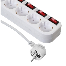 Сетевой фильтр Buro 500SH-5-SW-W 5 м, 5 розеток, белый, коробка