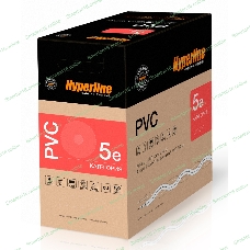 Кабель UTP (U/UTP), кат. 5e, 4 пары, (305 м), (24 AWG), одножильный (solid), серый, PVC