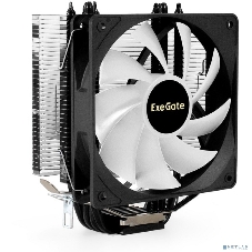 Кулер для процессора ExeGate Dark Magic EE400XL-PWM.ARGb серебристый, 120 мм, алюминий/медь, 2400 об/мин, 37 дБ, 4 pin, 125 Вт, 155 мм
