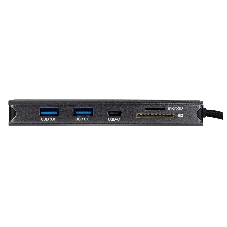 USB-концентратор HIPER HP-DS11-01, USB Type-C, USB Type-C/HDMI/USB-A/microSD/SD/DisplayPort/3.5мм/RJ45, USB