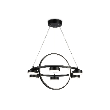 Светильник Ambrella light FL51775/2+6 BK черный 3000K/4200K/6400K 58W D600/380*1200 (ПДУ ИК)