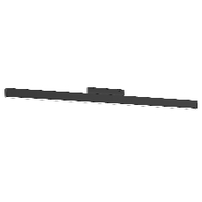Трековый линейный светильник Ambrella light GL4465 BK черный IP20 20W 3CCT 3000-6000K SMART 48V 120° 604*22*45