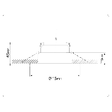 Светильник Ambrella light TN51913 BK черный GX53 max 12W D115*23