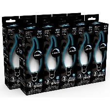 Лампа светодиодная Gauss Filament 104201209-D 9Вт цок.: E14 свеча 220B 4100K св. свеч. белый нейт. (упак.: 10 шт)