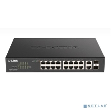 Коммутатор D-Link DGS-1100-18PV2/A3A, 16×1 Гбит/с + 2×1 Гбит/с Combo, настраиваемый