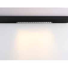 Управляемый светодиодный светильник для шинопровода Magnetic Ambrella light GL1312 BK черный IP20 15W 3000K-6400K 220V 24° 342*25*42 (Без ПДУ)
