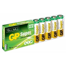 Батарея GP Super Alkaline 15AA21-2CRSWC10 AA (10шт) спайка