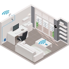 Беспроводной маршрутизатор MikroTik RBmAP2nD 802.11n 300Mbps 2.4 ГГц -1xLAN PoE белый