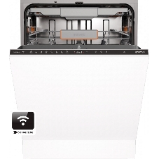 Посудомоечная машина встраиваемая Gorenje GV673B65 16 комплектов, 3 корзины, инверторный мотор, отсрочка старта, Wi-Fi управление, сенсорное управление, полный AquaStop, сенсор уровня воды, энергоэффективность А+++, уровень шума 42 дБ, белый
