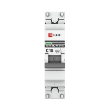 Выключатель автоматический PROxima 1P 16А (C) 6кА ВА 47-63N