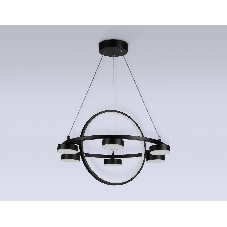 Светильник Ambrella light FL51775/2+6 BK черный 3000K/4200K/6400K 58W D600/380*1200 (ПДУ ИК)